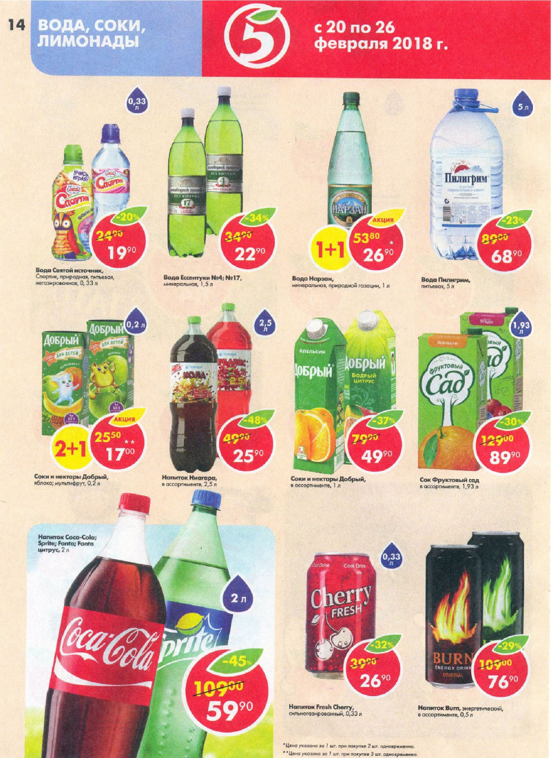 пятерочка с 20 февраля